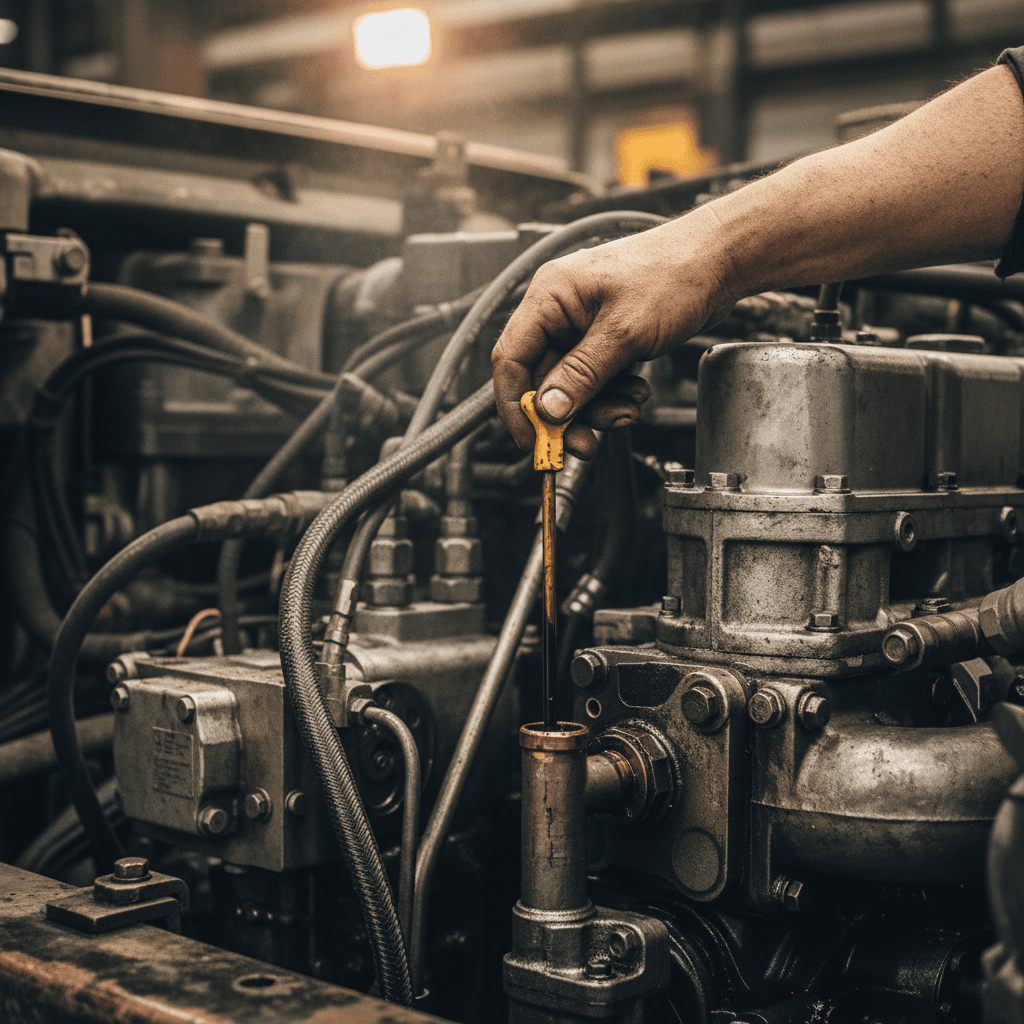 Heavy equipment maintenance detail
